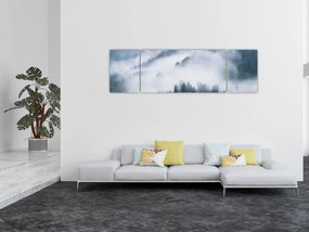Obraz - Drzewa we mgle (170x50 cm)