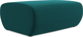 Pufa - z tkaniny welwetowej - morski - NANEA