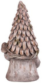 Ogród dekoracja krasnal Grzyb, szary, 25 x 19 x 49cm