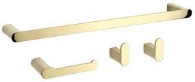 Zestaw akcesoriów łazienkowych Mati Złoty 4 elementy