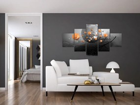 Obraz pomarańczowych kul (125x70 cm)