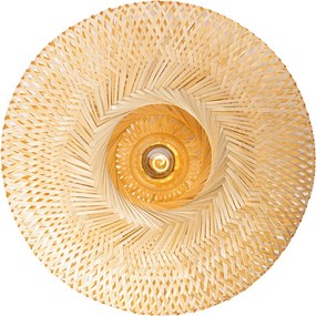 Inteligentna lampa sufitowa bambusowa 50 cm z Wifi G95 - Ostrava