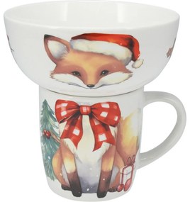 Zestaw śniadaniowy Fox, 2 szt., porcelana