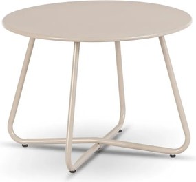 Zestaw Mebli Ogrodowych MEGARA Beżowy Sofa 2x Fotel Stolik Tarasowy Nowoczesny