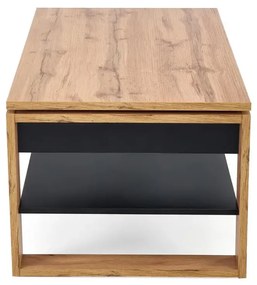 Ława podnoszona BETTY 114x65(92)cm dąb artisan/czarna HALMAR