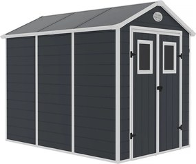 Wiata ogrodowa z żywicy "Texas" - 5,23 m² - zestaw do kotwienia w zestawie - antracyt