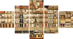 Obraz - Dzielnica Waterfront, Portugalia (125x70 cm)