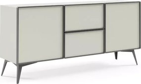 Komoda Mavel 164 cm – nowoczesna, 2 drzwi, 2 szuflady, drewno + metal, styl industrialny