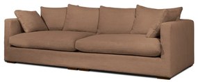 Jasnobrązowa sztruksowa sofa 266 cm Comfy – Scandic