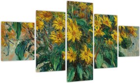 Obraz - Claude Monet, Jerusalem Artichoke Flowers, reprodukcje (125x70 cm)