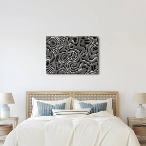 Obraz - Metaliczna abstrakcja (70x50 cm)
