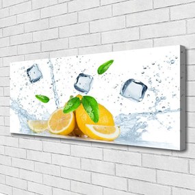Obraz na płótnie Orzeźwiająca Cytryna z Lodem