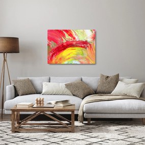 Obraz na szkle abstrakcji - malarstwo (70x50 cm)