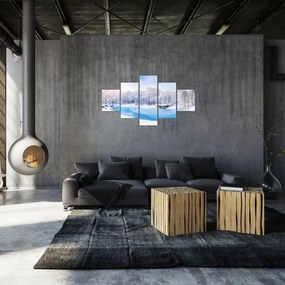 Obraz - Lodowe jezioro (125x70 cm)