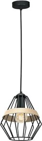 Lampa loftowa wisząca czarna R5-E18