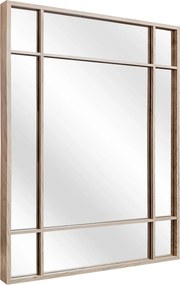 Nowoczesne dębowe lustro wiszące C8-N65