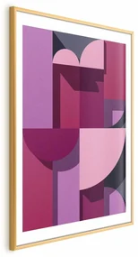 Plakat Abstrakcyjne home 29,7 x 42 cm z ramą złotą z marginesem ARTGEIST B