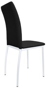 Krzesło tapicerowane ALAN stelaż biały Sawana 14