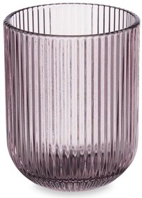 Niskie szklanki do wody LINES z ryflowanego szkła, zestaw 6 sztuk, 270 ml