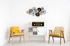 Ozdoba ścienna DECO, designerska, wzór etniczny, dekoracja na ścianę, 134 x 68 cm