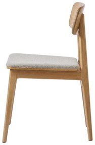 Beżowo-naturalne krzesło Livo – Unique Furniture