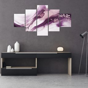 Obraz - Fioletowy płyn artystyczny (125x70 cm)