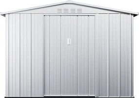 Wiata ogrodowa LINUS ze stali galwanizowanej w kolorze szarym – 4,91 m²