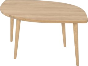 Stolik kawowy z drewna dębowego łezka P3 duży 100 cm