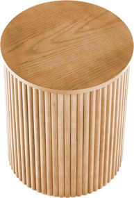 Designerski stolik pomocniczy z drewna Woody S