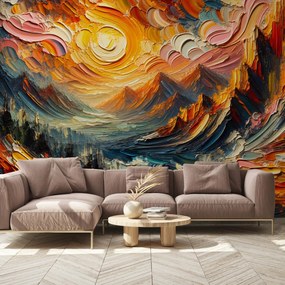 Fototapeta - Góry zalane słońcem (196x136 cm)