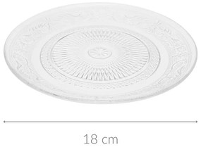 Talerzyk do ciasta szklany, Ø 18 cm