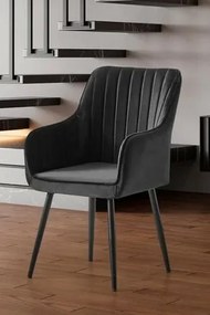 Zestaw krzeseł do jadalni Nova Anthracite, 2 szt.