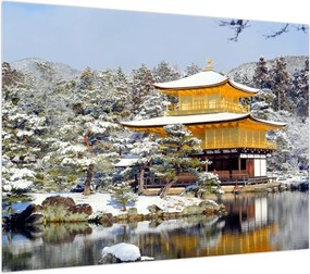 Obraz na szkle - Kinkakuji, Japonia (70x50 cm)