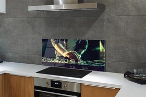 Szklany Panel Konsola DJ słuchawki