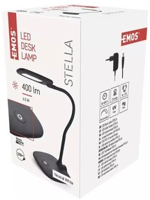 Lampa stołowa LED ze ściemniaczem w kolorze matowej czerni (wys. 55 cm) Stella – EMOS
