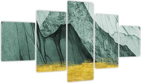 Obraz - Emerald Mountains N⁰2 (125x70 cm)