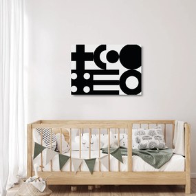 Obraz na szkle - Abstrakcja geometryczna N⁰3 (70x50 cm)