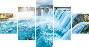 Obraz - Wodospad Godafoss (125x70 cm)