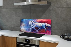 Szklany Panel Sylwetka Konia