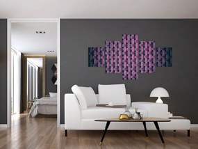 Obraz fioletowej tekstury (125x70 cm)