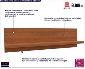 Półka ścienna dąb stuletni Amris 3X