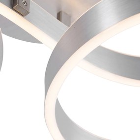 Designerska lampa sufitowa ze stali z 3-stopniowym ściemnianiem LED - FrankDesignerski Oswietlenie wewnetrzne