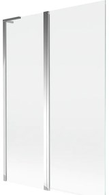 Mexen Mist L parawan nawannowy 2-skrzydłowy 120 x 150 cm, transparent, chrom - 8A9L-120-011-01-00