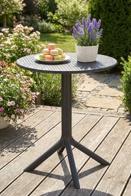 Czarny ażurowy stolik ogrodowy W2-L35