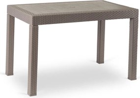 Stół Ogrodowy Prostokątny FARGO Brązowy Technorattan