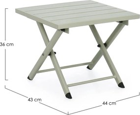 Aluminiowy stolik ogrodowy 43x44 cm Taylor – Bizzotto