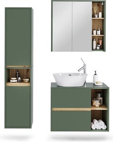 Zestaw mebli łazienkowych zielony/rzemieślniczy 80x46x60 viola