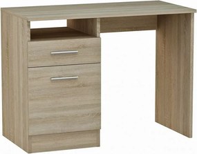 Skandynawskie biurko z szufladą dąb sonoma 100 cm H6-C00