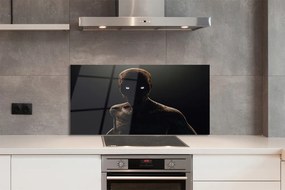 Szklany Panel Przerażająca Postać bez Włosów