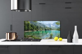 Panel Szklany Górski Pejzaż Nad Wodą